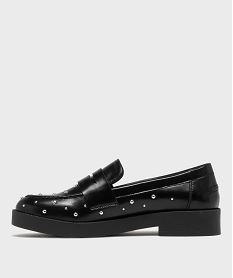 mocassins avec clous metalliques sur semelle plateforme femme - follow me noir standard mocassinsH208301_3
