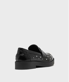 mocassins avec clous metalliques sur semelle plateforme femme - follow me noir standard mocassinsH208301_4