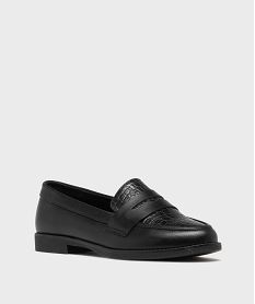 mocassins avec dessus embosse femme - valentina baldano noir standard mocassinsH208501_2