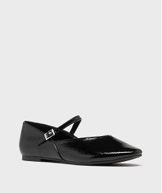 ballerines vernies avec bride sur le dessus femme - follow me noir vif ballerinesH213301_2