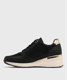 baskets a talon compense et details brillants femme noir standardH215601_3