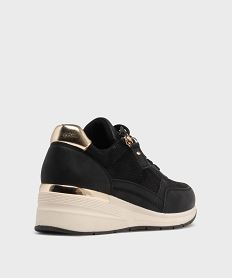 baskets a talon compense et details brillants femme noir standardH215601_4