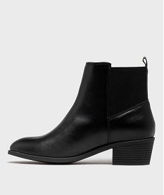 bottines a talon avec elastique a la cheville femme - valentina baldano noir standardH215701_3