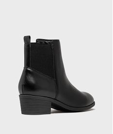 bottines a talon avec elastique a la cheville femme - valentina baldano noir standardH215701_4