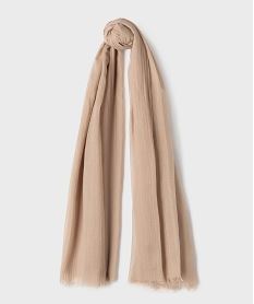 foulard uni femme beigeH216801_3
