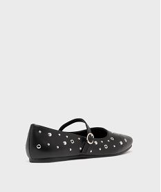 ballerines avec oeillets metalliques et clous femme - follow me noir standard ballerinesH217901_4