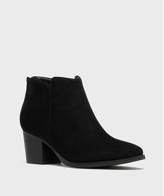 bottines a talon imprime leopard femme - follow me noir vifH218901_2