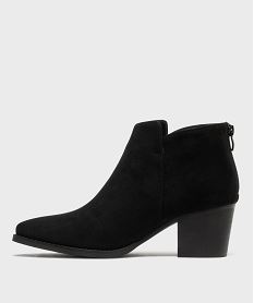 bottines a talon imprime leopard femme - follow me noir vifH218901_3