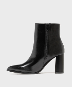 boots a talon haut et bout pointu unies femme[missing] noir vifH220501_3