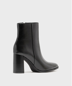boots a talon haut et bout pointu unies femme[missing] noir vifH220501_4