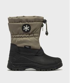 GEMO Après-ski fourrés chauds et imperméables garçon Gris