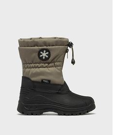 GEMO Après-ski fourrés chauds et imperméables garçon Gris