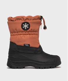 GEMO Après-skis fourrés chauds et imperméables fille Orange