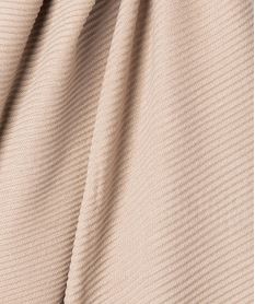 foulard en maille plissee femme brunH227601_2