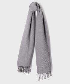 GEMO Foulard en maille plissée femme Gris