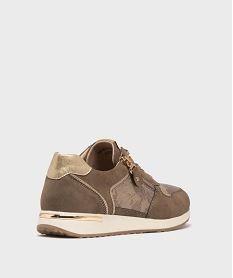 baskets de ville avec empiecements scintillants femme - valentina baldano beigeH228901_4