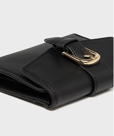 porte monnaie a rabat avec bijou metallique femme noir standard porte-monnaie et portefeuillesH229401_2