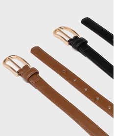 ceinture fine femme (lot de 2) noir standardH229801_2