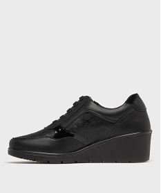 baskets confort a talon compense femme noir standard derbiesH231101_3