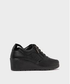 baskets confort a talon compense femme noir standard derbiesH231101_4