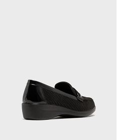 mocassins confort legers et souples a talon compense femme noir mocassinsH231201_4