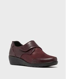 derbies confort a scratch a talon compense femme rouge derbiesH231301_2