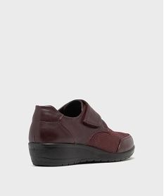 derbies confort a scratch a talon compense femme rouge derbiesH231301_4