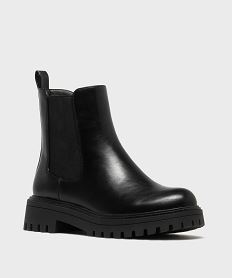 boots crantes avec elastique lateral femme - 5 miles noir standardH231801_2