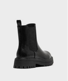 boots crantes avec elastique lateral femme - 5 miles noir standardH231801_4