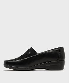 mocassins confort legers et souples a talon compense femme noir standard mocassinsH231901_3