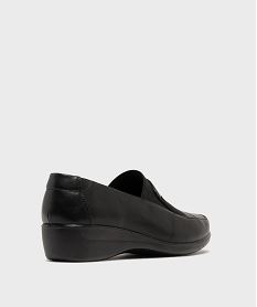 mocassins confort legers et souples a talon compense femme noir standard mocassinsH231901_4