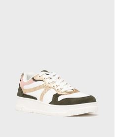 baskets basses multimatieres femme - 5 miles blanc standardH232001_2