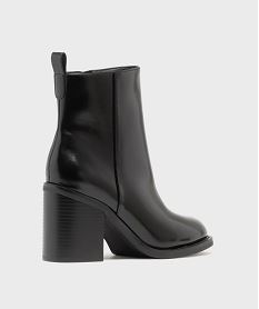 boots a talon large et bout rond unies femme noir standardH232701_4