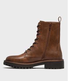 boots avec semelle crantee femme - 5 miles marron standardH236901_3