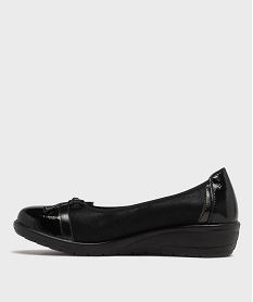 ballerines confort avec empiecements vernis femme noir ballerinesH237701_3