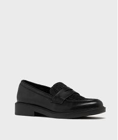 mocassins avec dessus textile paillete femme noir standard mocassinsH241401_2
