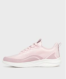 baskets basses en mesh legeres femme roseH244401_3
