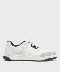 baskets basses perforees homme - camps united blancH250501_2