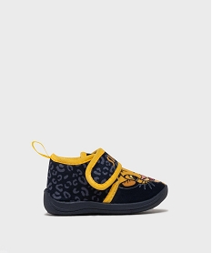 GEMO Chaussons fermeture scratch motif Le Roi Lion bébé garçon - Disney Bleu