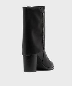 bottines fourreau a revers amovible femme - follow me noir standardH254201_4