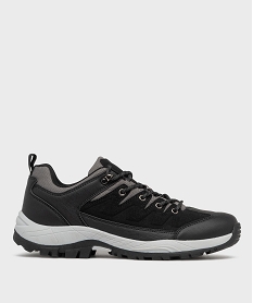 GEMO Chaussures de randonnée à semelle crantée homme noir standard