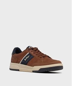 baskets basses multimatieres a semelle epaisse homme - lee cooper marron vifH256201_2