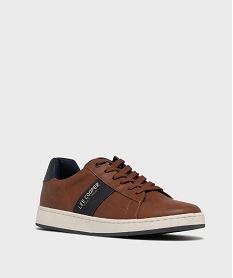 baskets basses a lacets avec semelle contrastante homme - lee cooper marron vifH256601_2