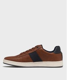 baskets basses a lacets avec semelle contrastante homme - lee cooper marron vifH256601_3