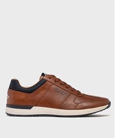 baskets de ville avec col contrastant homme - lee cooper brunH257601_2