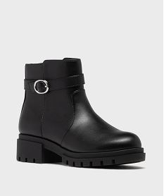 boots a semelle crantee femme - 5 miles noir standardH260201_2