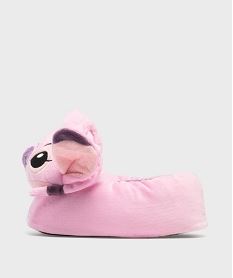 chaussons peluche fantaisie fille - stitch roseH264101_3