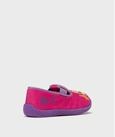 chaussons pantoufles en velours imprime fille - la patpatrouille roseH264201_4