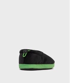 chaussons en velours avec motif jeu video garcon - minecraft noir standardH264501_4