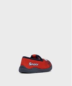 chaussons en velours avec motif spidey garcon - marvel rouge standardH265001_4